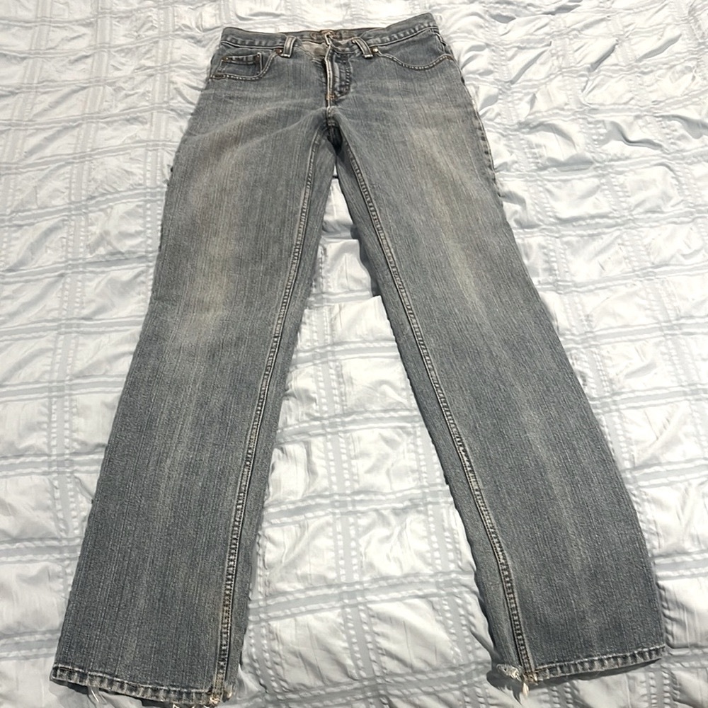 Vintage Cruel Girl Blue Straight Leg Jeans with Classic Fit 5 xlong 34”